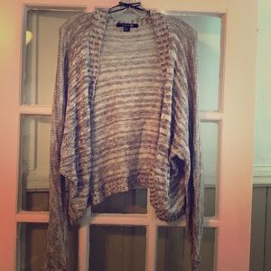 Forever 21 Gray Slubby Cardigan